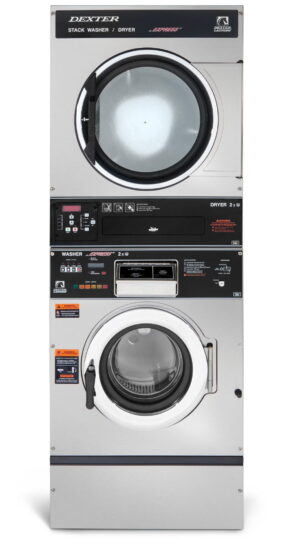 Dexter T-350 Washer Dryer Stack Product Image
